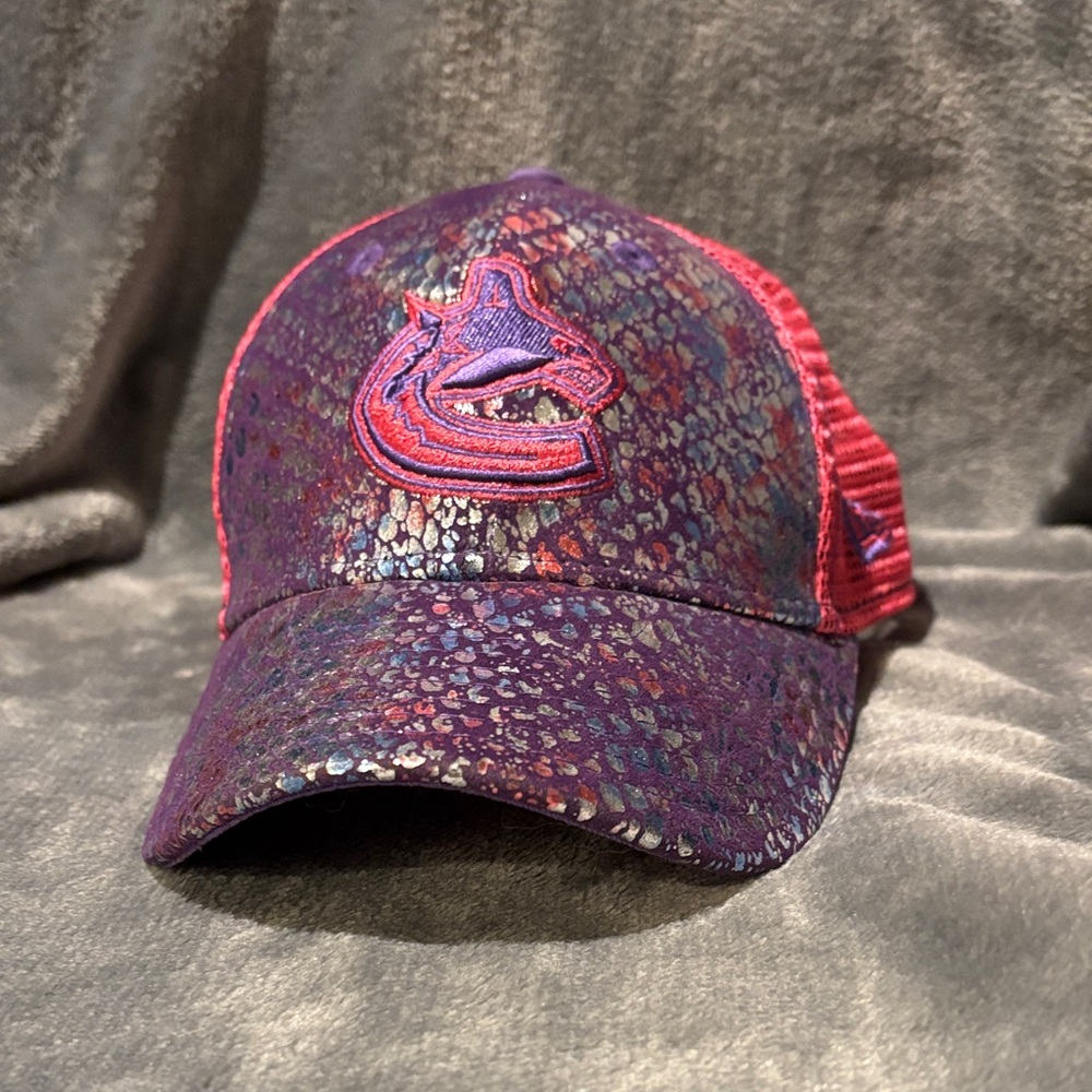 New Era Pink/Purple Canucks cap